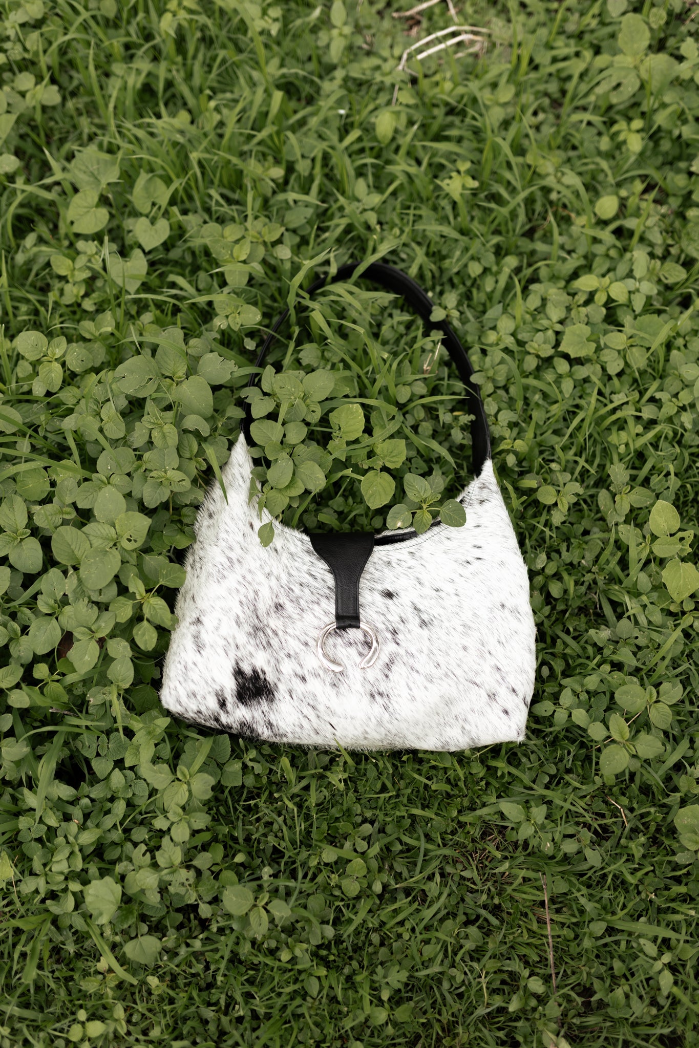 Bolsa Texas | Pelo de vaca original color Black